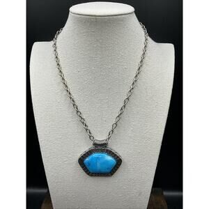 Barse Navajo Necklace- Turquoise Magnesite- Silver- NWT